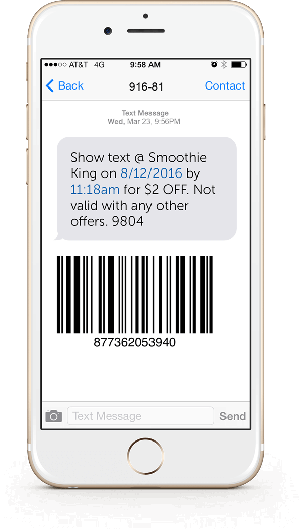 Barcode Claim Text